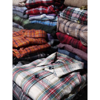 Combo 3 áo Flannel 2hand, sơ mi nỉ (inbox shop để chọn mẫu)