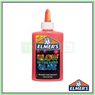 Keo dán phát sáng Elmer's Glow in the Dark 147ml - Màu hồng