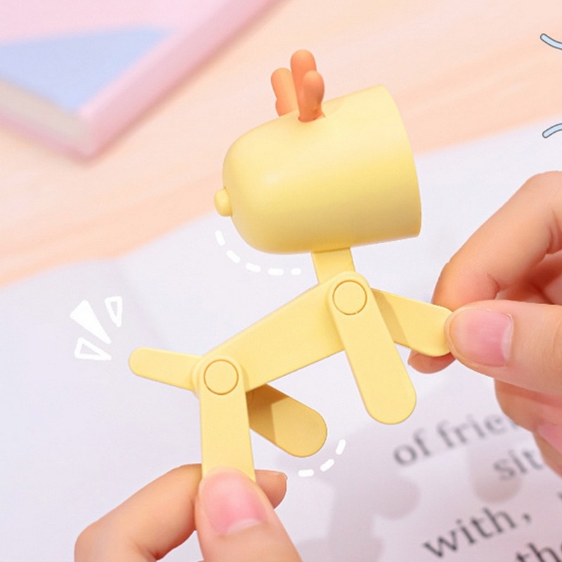 Đèn LED Để Bàn Mini Hình Thú Cưng Hoạt Hình Có Thể Điều Chỉnh Được