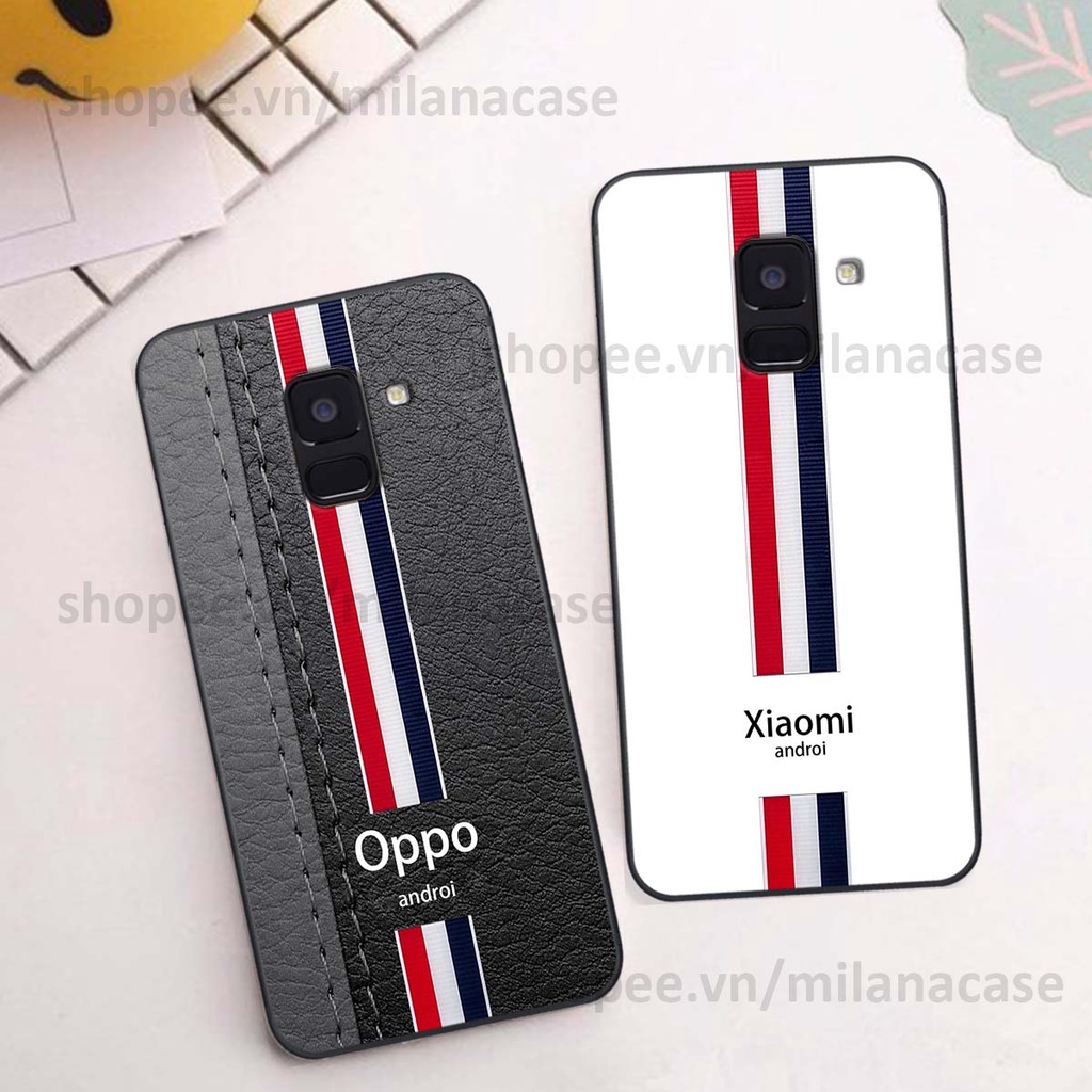 Ốp Samsung A8 2018 / A8 Plus / A8+ in giả da phong cách thể thao, cá tính, thời trang
