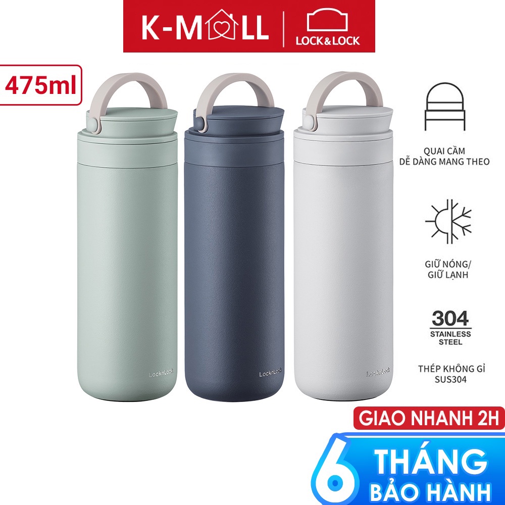 Bình giữ nhiệt Lock&Lock 475ml Metro Two Way có quai xách LHC4274 - K-MALL