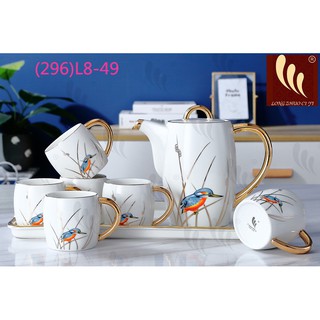 BỘ ẤM CHÉN KÈM KHAY 8 MÓN CAO CẤP