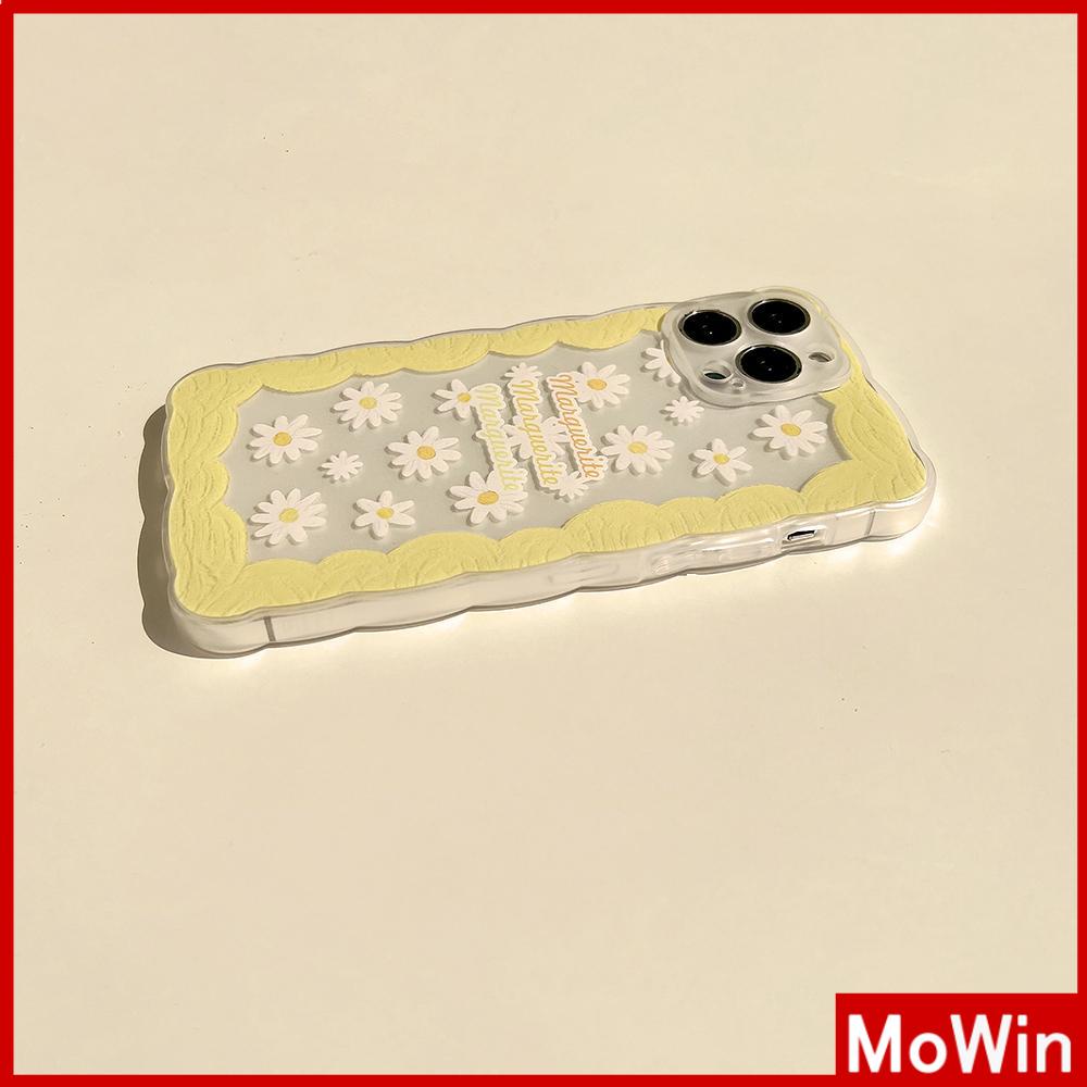 Ốp điện thoại silicon trong suốt in hoa vàng gợn sóng thích hợp cho iPhone 11 iPhone 13 Pro Max 12 Pro Max 7 Plus xr