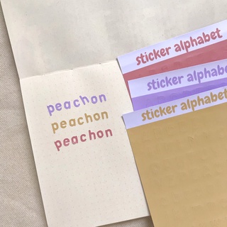 peachonst | sticker alphabet