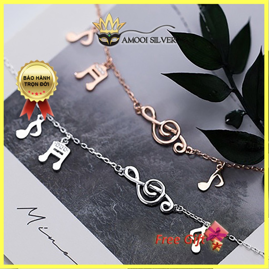 Lắc tay bạc S925 nốt nhạc - Amooi Silver AT90
