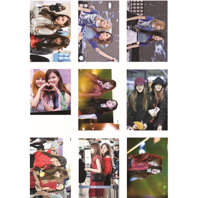 Lomo card 45 ảnh BLACKPINK Couple ChaeLice Rosé + Lisa