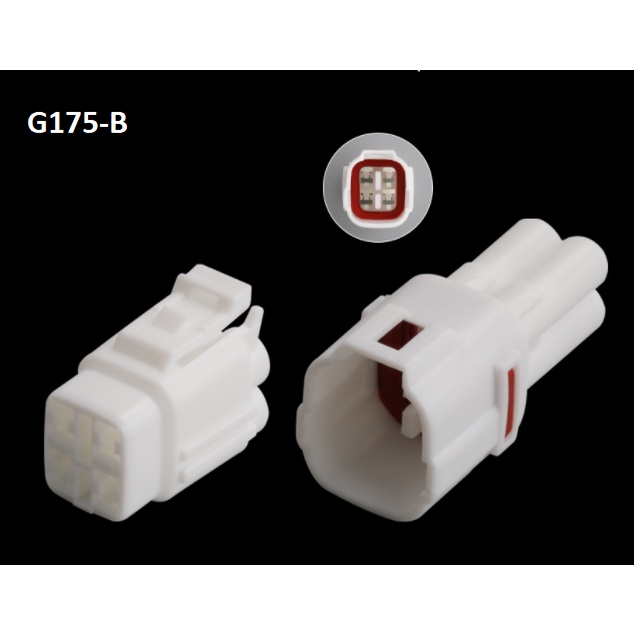 G175-Giắc cắm, Phích cắm khai thác đèn chạy ban ngày 4 LỖ màu trắng