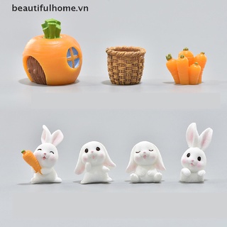 Mô hình thỏ nhựa trang trí tiểu cảnh xinh xắn dễ thương