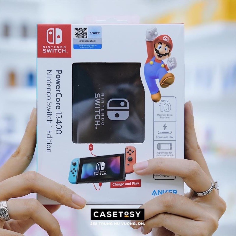 Pin Sạc Dự Phòng⚡️ 𝐅𝐑𝐄𝐄 𝐒𝐇𝐈𝐏 ⚡️ Anker A1241 PowerCore 13400mAh Nintendo Switch EditionPower Bank PowerDelivery