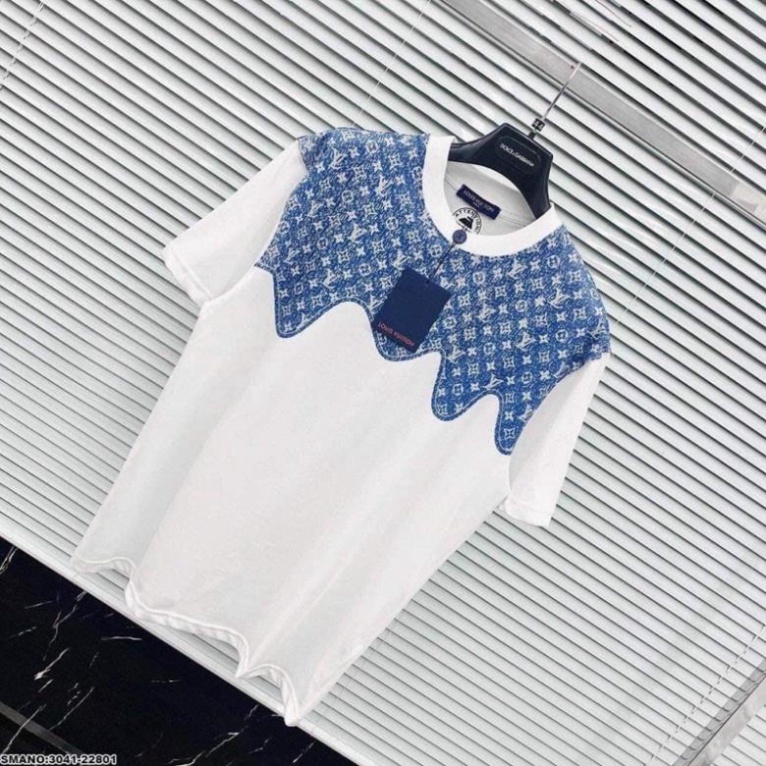 Áo Phông tay lỡ nam nữ unisex,Áo thun LV Vintage in Hoạ Tiết Nửa Trên Ulzzang Hot