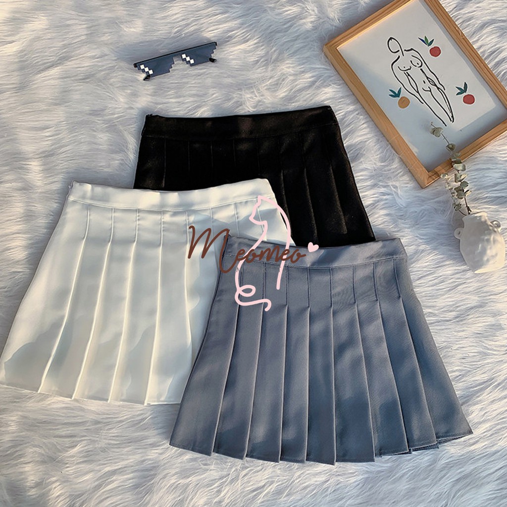 Chân Váy Xòe Xếp Ly Ngắn - Chân Váy Tennis Xếp Ly Cạp Cao Hàn Quốc Có Quần Bảo Hộ Bên Trong Cực Đẹp | BigBuy360 - bigbuy360.vn