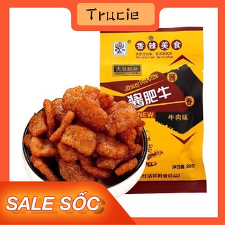 Thịt hổ chay cay Jiang Fei Niu Wei - Bánh hổ chay vàng - Ăn vặt Trucie