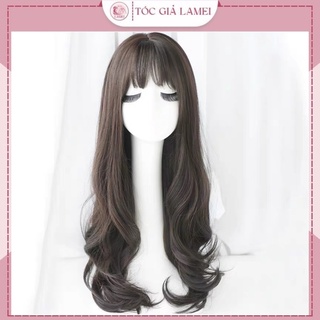 Tóc giả nữ cả đầu❤️freeship❤️tóc giả cả đầu xoăn đuôi 50cm tặng lưới