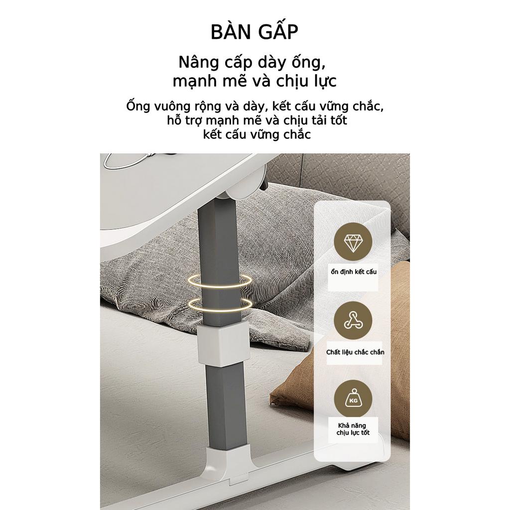 Bàn thông minh nâng hạ chiều cao khung nhôm chắc chắn, bàn làm việc học tập gấp gọn tiện lợi tiết kiệm không gian