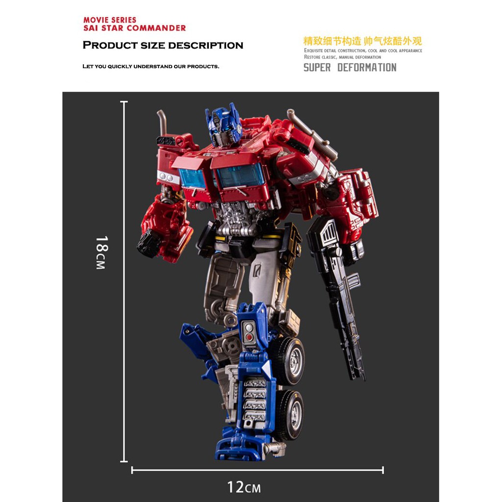 Mô hình Transformers Aoyi Mech Optimus Prime Transformer H6001-4 ss38 KO