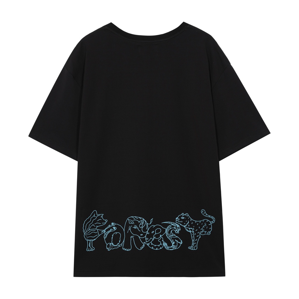 Áo thun FOREST "MY ANIMALS" Series Black