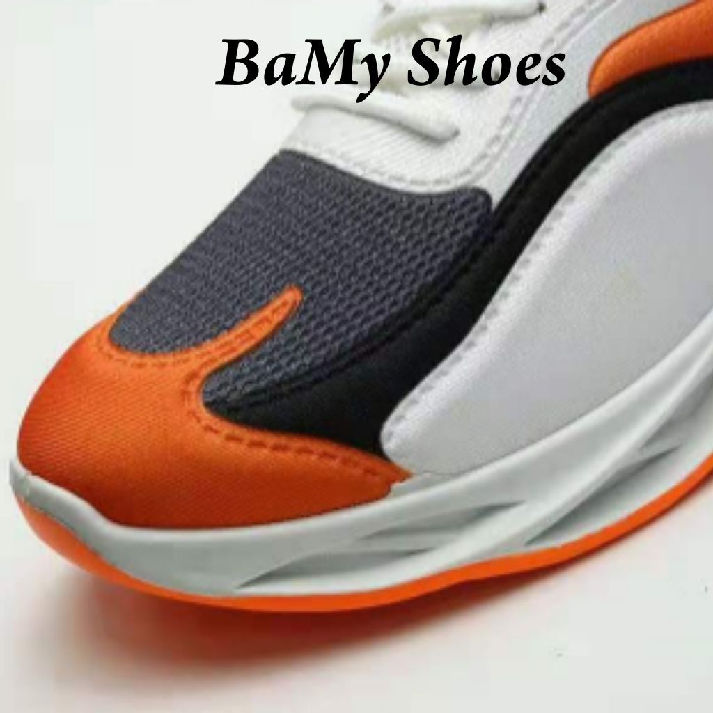 Giày Thể Thao Nam Đế Sóng 3D Vải Lưới Thoáng Khí Tăng chiều cao, Giày Sneaker nam chạy bộ tập thể dục