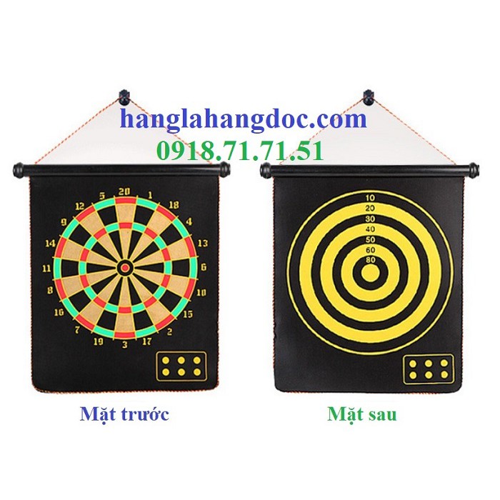 Bảng phóng phi tiêu nam châm 15 inches 02 mặt (46x37cm)