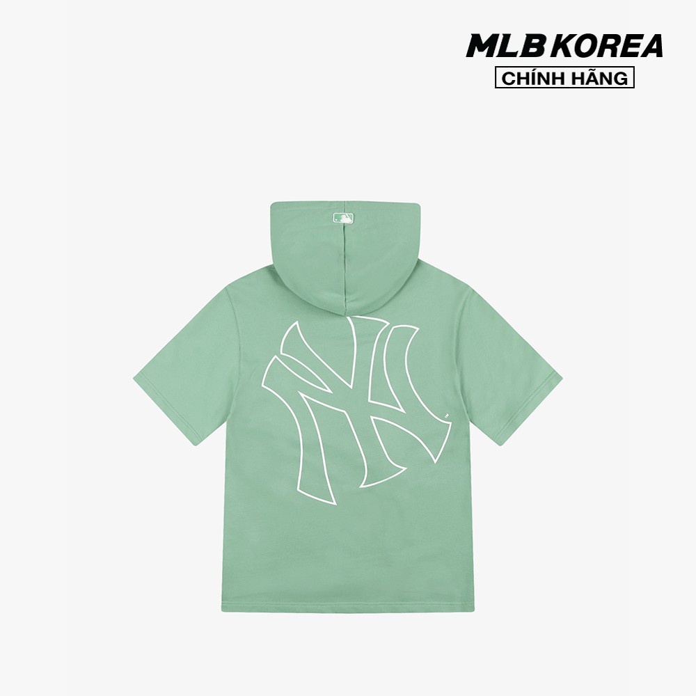 MLB - Áo hoodie tay ngắn phối mũ trùm Mega Logo 31HD52131-50K