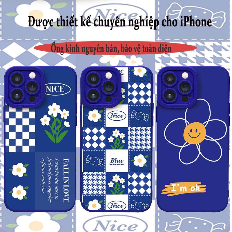 Ốp lưng iPhone Klein Đức màu xanh lam cho iPhone 13 12 11 pro max 6 6s 7 8 8plus x xr xs xsmax