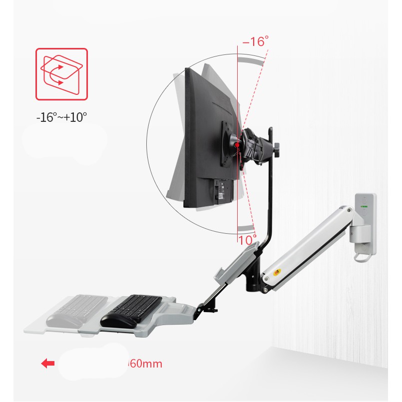 Giá Treo 2 Màn Hình Gắn Tường North Bayou MC27 (22-27inch) | BigBuy360 - bigbuy360.vn