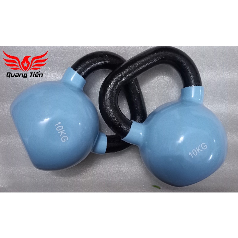 Tạ ấm - tạ bình vôi bọc cao su cao cấp 10 kg Iron Bull nhập khẩu (Giá 1 quả)