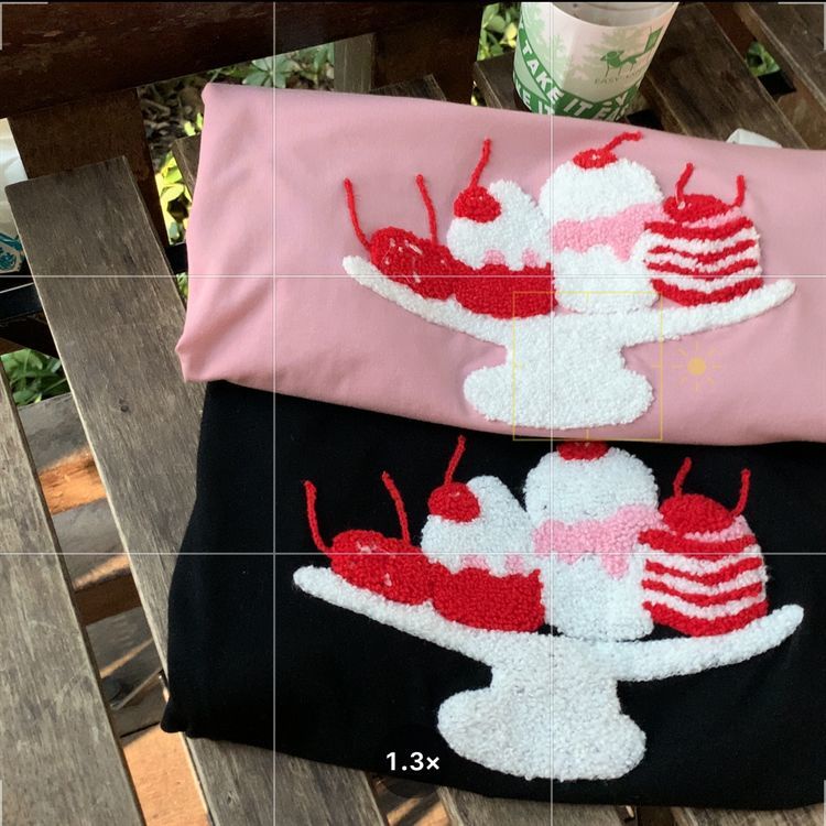 Áo Thun Tay Ngắn Cổ Thêu Mới Cho Nữ