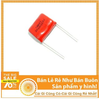 Tụ Đỏ CBB81 2000V 223J 0.022uF - Sửa Chữa Vợt Muỗi Điện