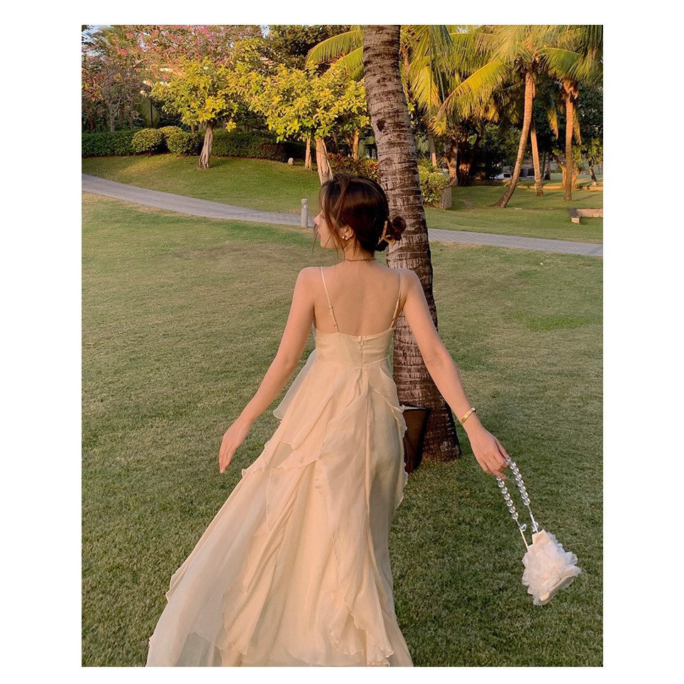 {SẴN}ĐẦM MAXI VÁY MAXI VOAN HAI DÂY HỞ LƯNG MẪU MỚI 2021 HÀNG QUẢNG CHÂU | BigBuy360 - bigbuy360.vn