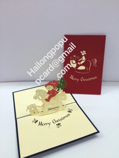 Combo 5 thiệp Nổi 3D  Merry Christmas ( giá yêu thương  )