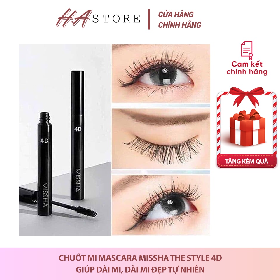 Chuốt Mi Mascara Missha The Style 4D Làm Dày Mi Dài Mi 7g Hàn Quốc - Hastore