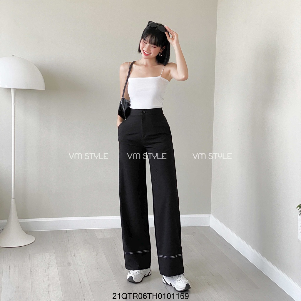 Quần tây ống suông trơn 09101 thời trang nữ VM STYLE 22QTR03TH2202