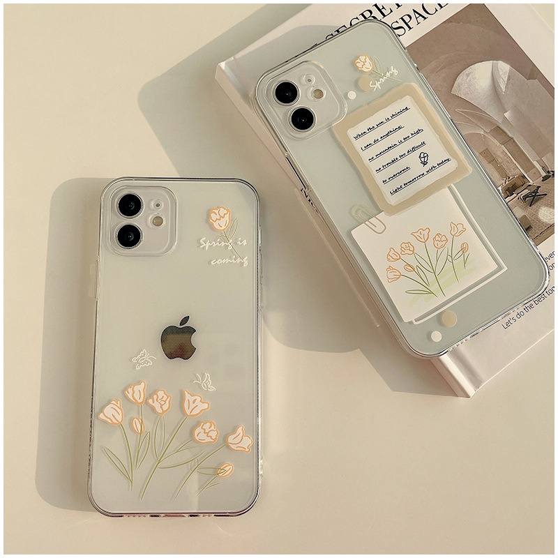 Ốp Lưng Iphone - Ốp iphone Vintage Hoa Sping Is Coming 11Pro Max/ 11/ 7plus/ 8plus/ Xsmax