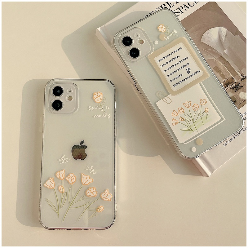 Ốp Lưng Iphone - Ốp iphone Vintage Hoa Sping Is Coming 11Pro Max/ 11/ 7plus/ 8plus/ Xsmax/ 12/ 12pro/ 12prm/ 13/ 13pro