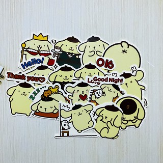 [Twins Plus] Sticker Animated Pompompurin dán trang trí laptop, máy tính bỏ túi, vali, điện thoại, đàn ghita, hộp bút,..