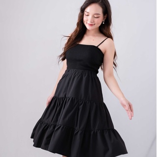 Chân váy tầng Ulzzang eo chun dài 67cm Juka Shop