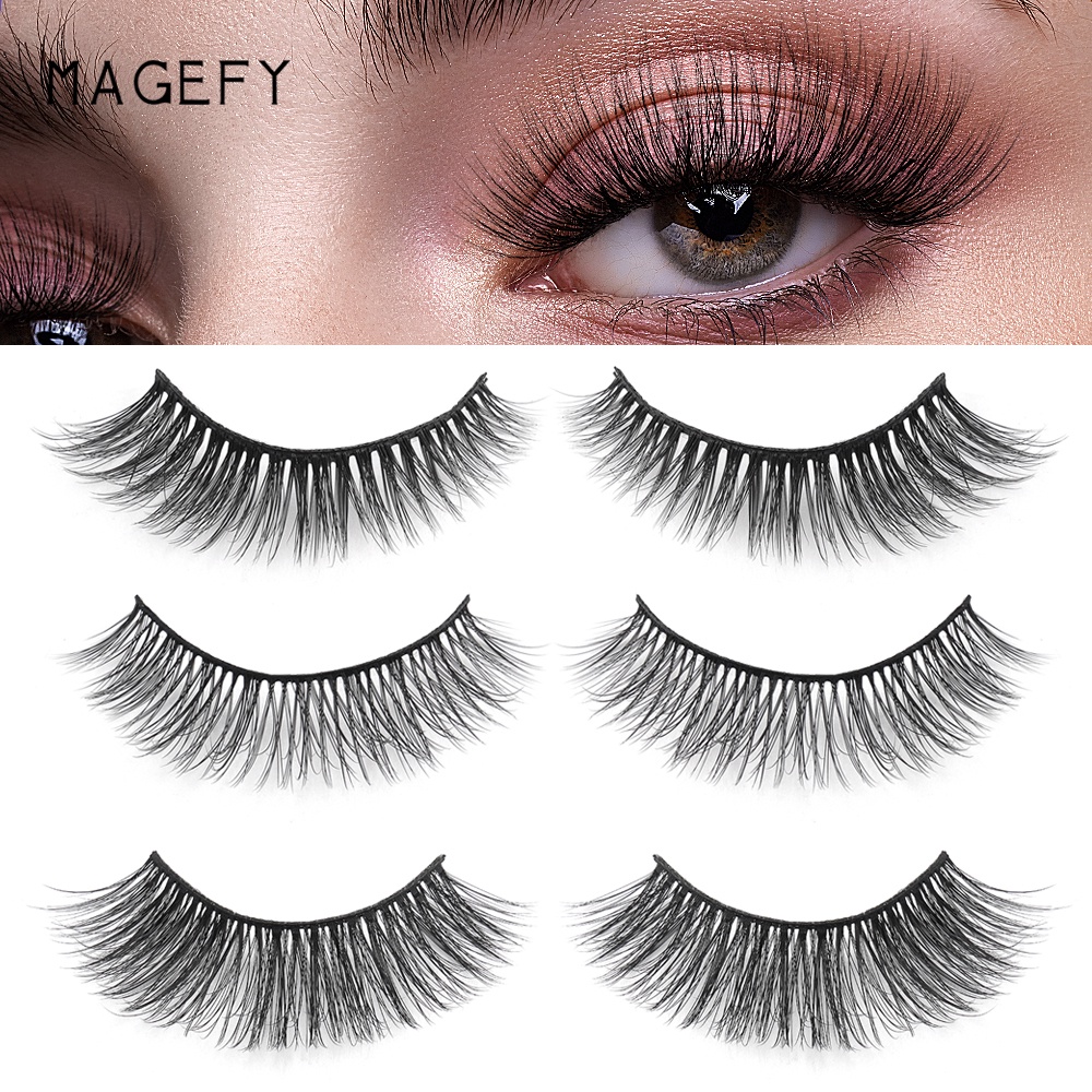 Set 9 Cặp Lông Mi Giả Chống Nước Có Thể Tái Sử Dụng Tiện Lợi