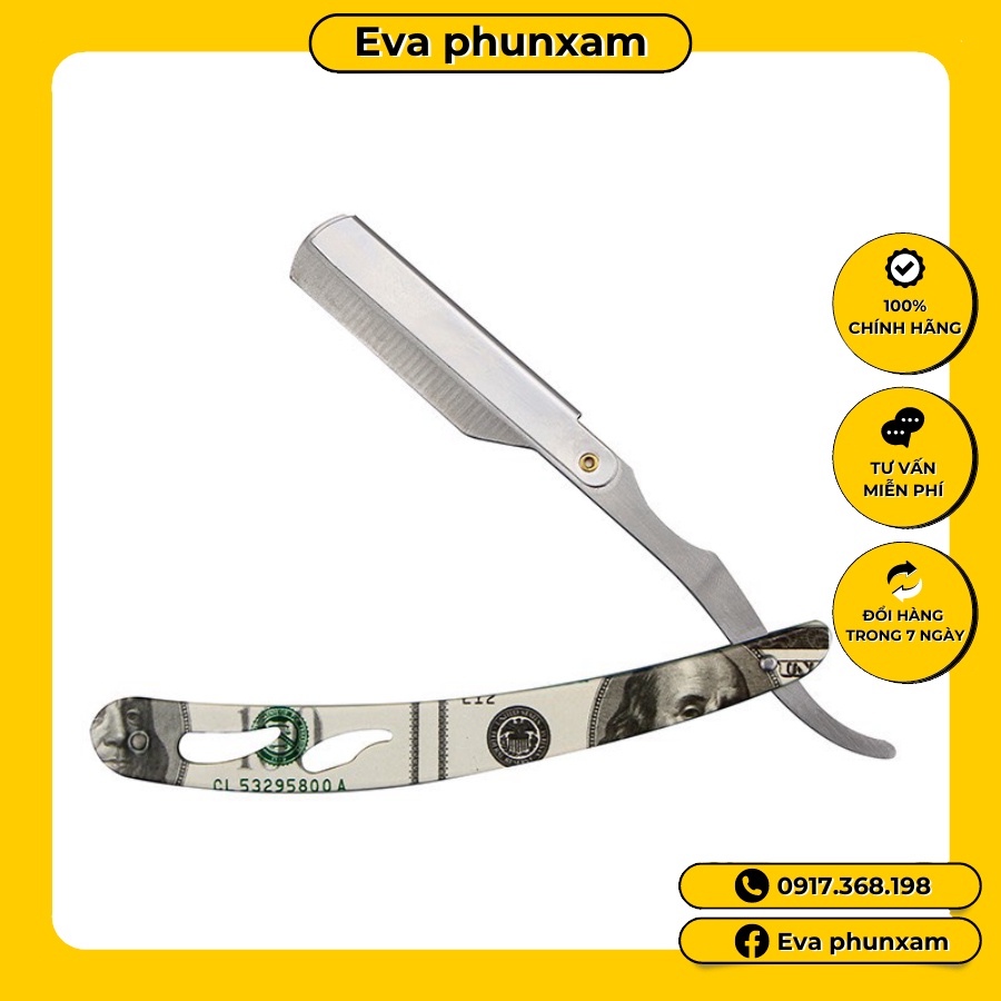 Cán Dao Cạo Barber Inox Độc