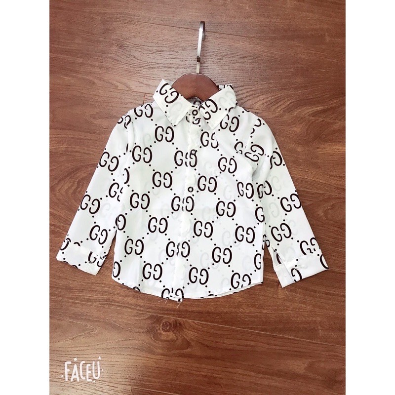 Áo sơ mi lụa cho bé trai