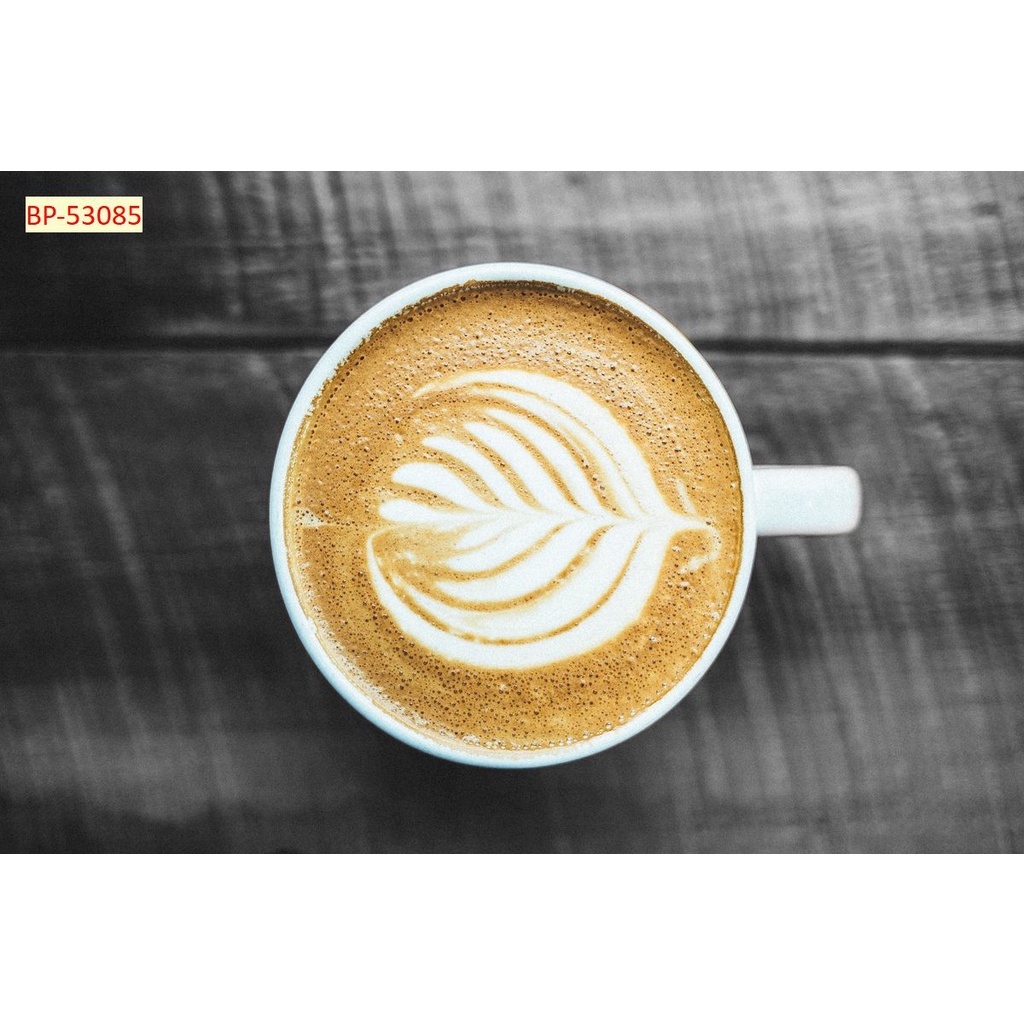 Tranh dán tường vải lụa 3D giành cho Quán Cafe, Trà Sữa, Trang Trí Cửa Hàng