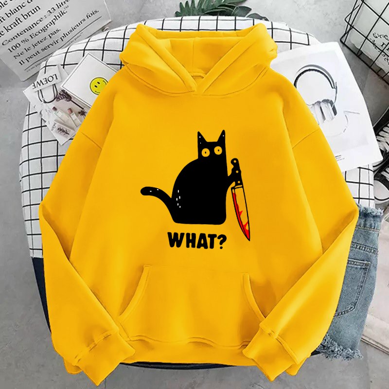 ÁO HOODIE IN KNIFE CAT (NHIỀU MÀU)