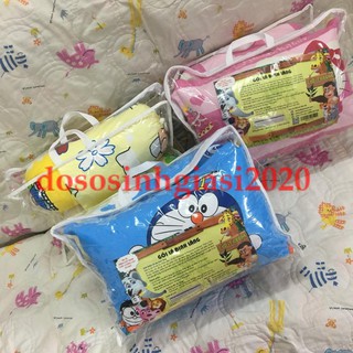 Bộ gối cho bé- Bộ Gối Lá Đinh Lăng Cho Bé(1 gối nằm-1 cặp chèn)