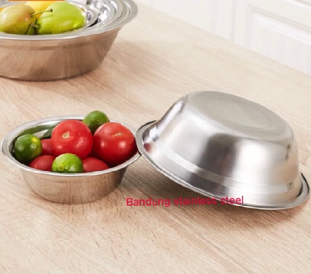 Thau Inox Dày Đa Năng Cỡ Nhỏ 1mm 20cm Tiện Dụng