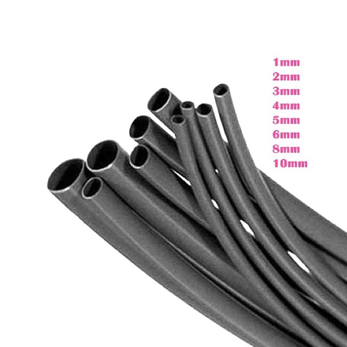 Ống dây gen co nhiệt cách điện 1mm, 1.5mm, 2mm, 3mm, 4mm, 5mm, 7mm, 9mm, 11mm, 13mm, 16mm