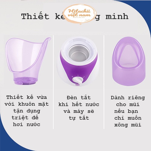 Máy xông hơi mặt mini tại nhà mini, Máy xông mặt mũi họng mini thảo dược hoa quả nóng xông mũi thông minh hơi nước