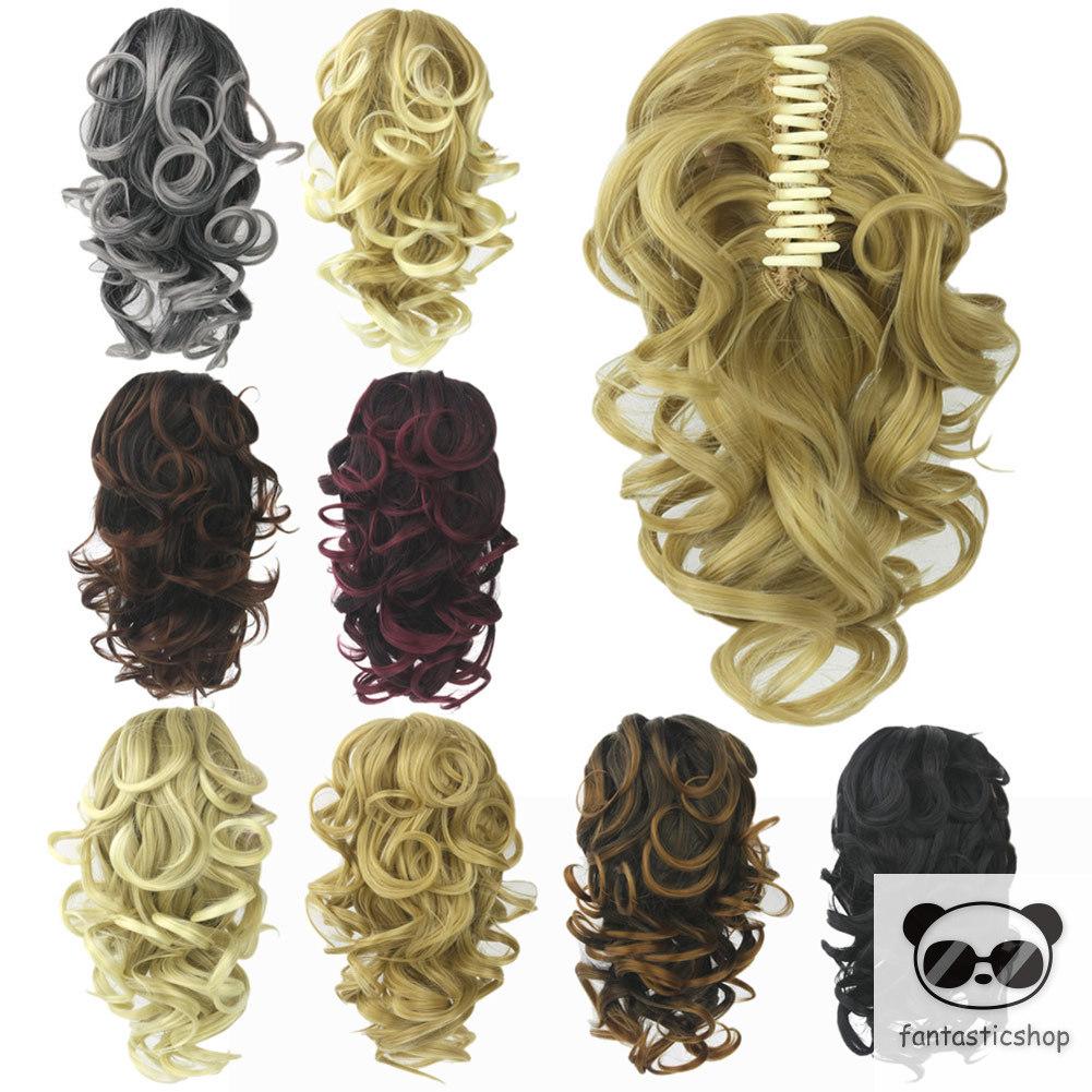 Tóc giả đuôi ngựa uốn xoăn