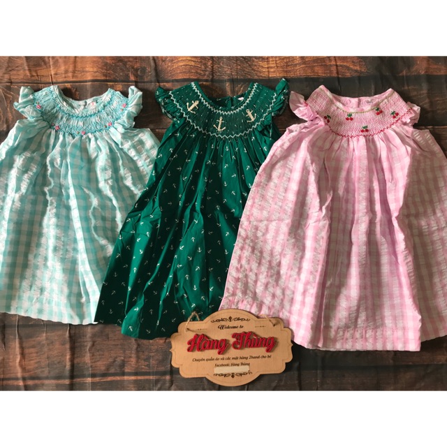 Đầm smock bé gái