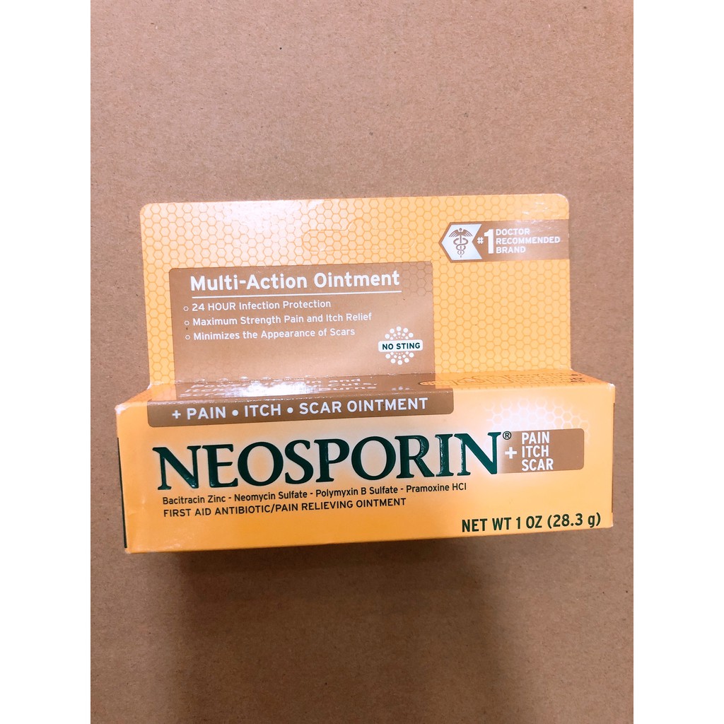 Kem Mỡ Kháng sinh Hỗ Trợ Vết Thương bỏng Neosporin Original Ointment 14.2g - Nhiều Màu