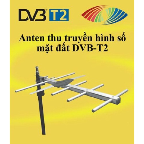 Ang ten DVB T2 và dây cáp 15 mét có bấm sẵn rắc kết nối