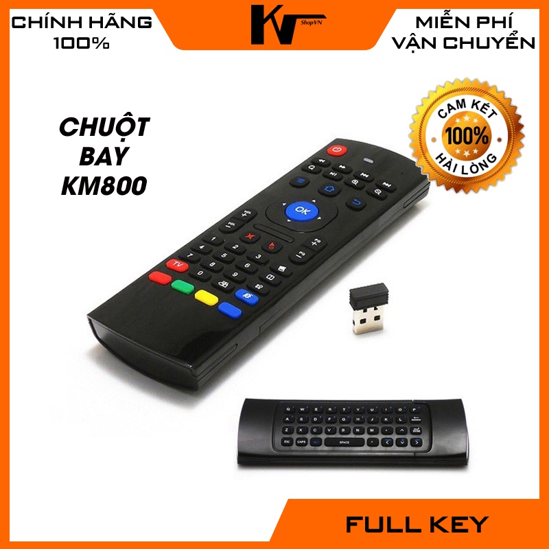 Chuột bay tích hợp bàn phím KM800, phím học lệnh hồng ngoại cho Android TV Box